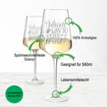 Leonardo Weinglas mit Gravur "Wich way to the Wine"