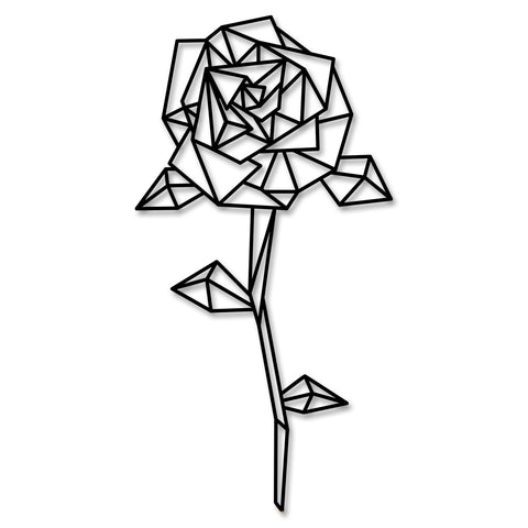 Origami Rose aus Holz -