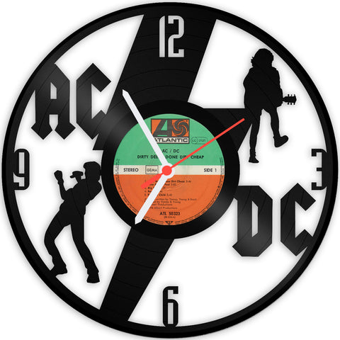 Schallplattenuhr ACDC