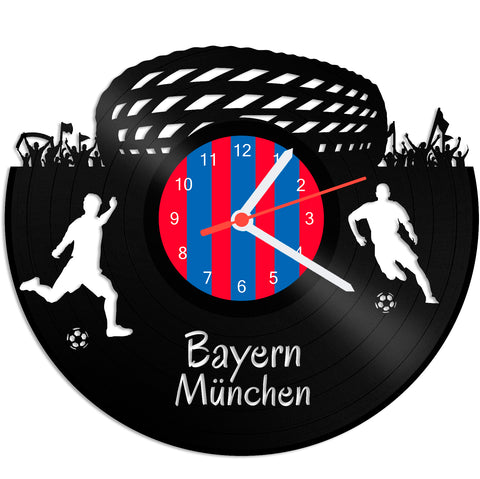 Schallplattenuhr Bayern München