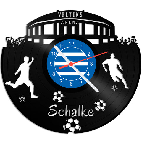 Schallplattenuhr Schalke