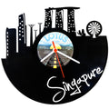 Schallplattenuhr Singapure