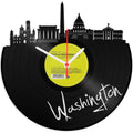 Schallplattenuhr Washington