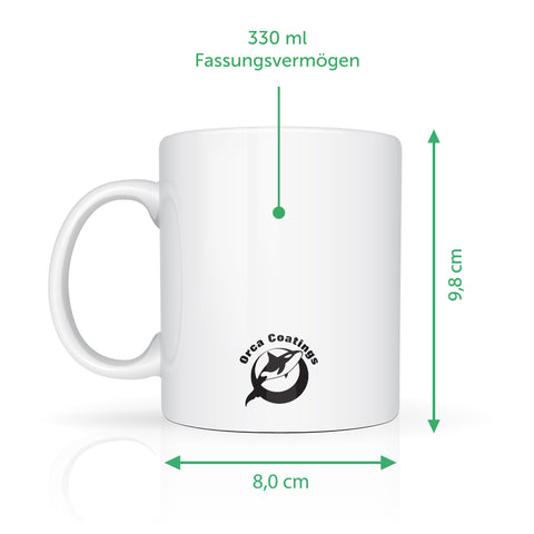 Bedruckte Tasse mit Spruch No Drama Lama