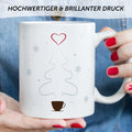 Bedruckte Tasse mit Weihnachtsmotiv - Es wird Zeit den Kaffee durch Glühwein