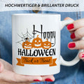 Bedruckte Tasse mit Motiv im Happy Halloween Design