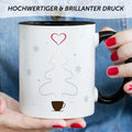 Bedruckte Tasse mit Weihnachtsmotiv - Es wird Zeit den Kaffee durch Glühwein