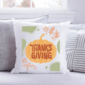 Bedrucktes Kissen mit Spruch Thanksgiving