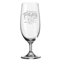 Leonardo Bierglas mit Gravur "The best life Papa life" mit Namen