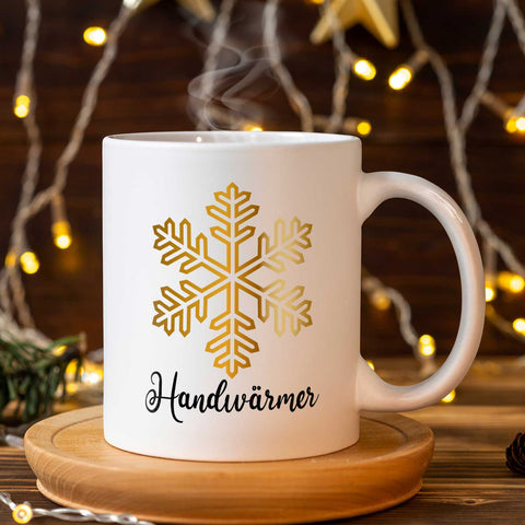 Bedruckte Tasse mit Weihnachtsmotiv - Handwärmer