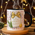 Bedruckte Tasse mit Weihnachtsmotiv im Du bist ein Geschenk Design