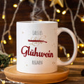 Bedruckte Tasse mit Weihnachtsmotiv - Lass es Glühwein regnen