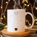 Bedruckte Tasse mit Weihnachtsmotiv - Es wird Zeit den Kaffee durch Glühwein