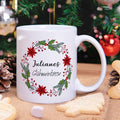 Bedruckte Tasse mit Weihnachtsmotiv - Glühweintasse - personalisiert mit Namen