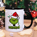 Bedruckte Tasse mit Weihnachtsmotiv im Grinch MiMiMi Design