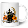 Bedruckte Tasse mit Motiv im Halloween Schloss Design