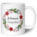 Bedruckte Tasse mit Weihnachtsmotiv - Glühweintasse - personalisiert mit Namen