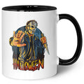 Bedruckte Tasse mit Motiv im Halloween Slasher Design