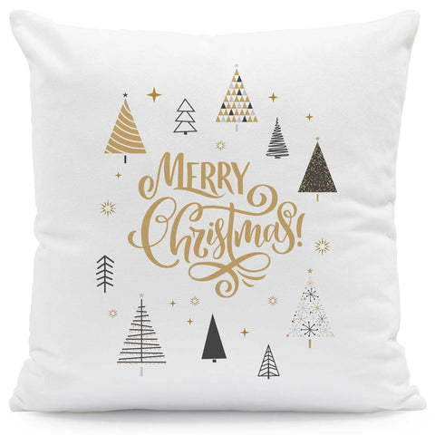 Bedrucktes Kissen mit Motiv im Weihnachtsbäume Design