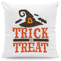 Bedrucktes Kissen mit Spruch Trick or Treat