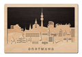 3D Wandbild aus Holz Skyline Dortmund