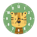 Wanduhr für Kinder im Tiger Design - mit UV Druck