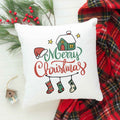 Kissen mit Weihnachtsmotiv - Merry Christmas Home - Weihnachtsdeko - Geschenke für Frauen & Männer