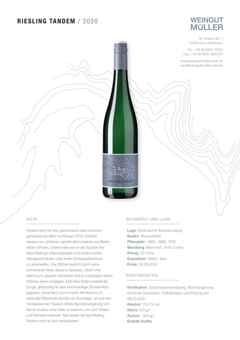 Leonardo Weinglas "Der beste Wein nur mit Freunden" inkl. bedruckter Holzkiste + Riesling Tandem