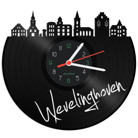 Schallplattenuhr Skyline Wevelinghoven