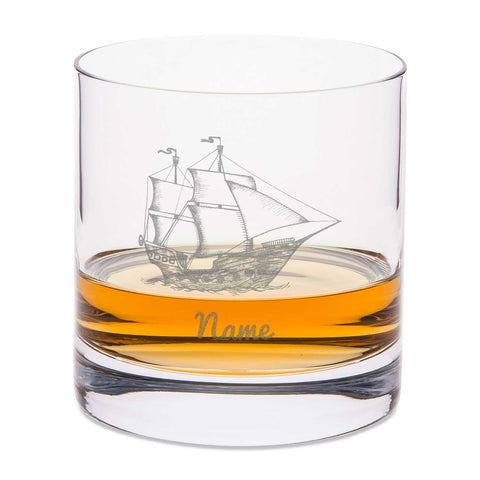 Leonardo Whiskyglas mit Gravur "Segelboot"