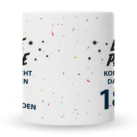 Bedruckte Tasse Pandemie Geburtstag