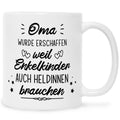 Bedruckte Tasse mit Spruch Heldenhafte Großeltern