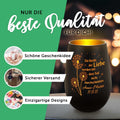 Deko Windlicht aus Glas mit Gravur - Ein Leben lang an deiner Seite - Geschenke für Sie & Ihn