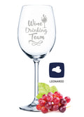 Leonardo Weinglas mit Gravur "Wine Drinking Team"