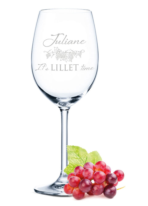 Leonardo Weinglas mit Gravur "It's Lillet time" mit Namen