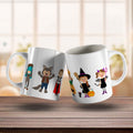 Bedruckte Tasse mit Motiv im Kinderkostüme Design