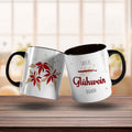 Bedruckte Tasse mit Weihnachtsmotiv - Lass es Glühwein regnen