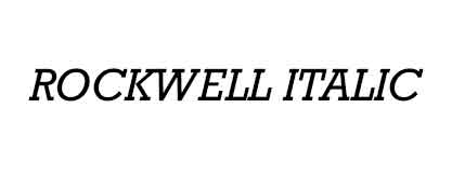 Rockwell-Italic