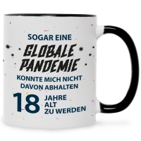 Bedruckte Tasse Pandemie Geburtstag