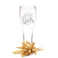 Leonardo Weizenglas "Premium Bier" mit Namen