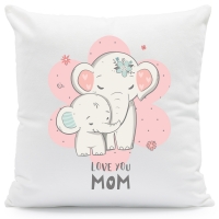 Kissen mit Spruch Elefanten Mama