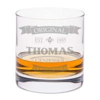 Leonardo Whiskyglas mit Gravur "Original V2"