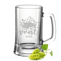 Montana Bierkrug mit Gravur "Prost Bier" mit Namen - 300 ml